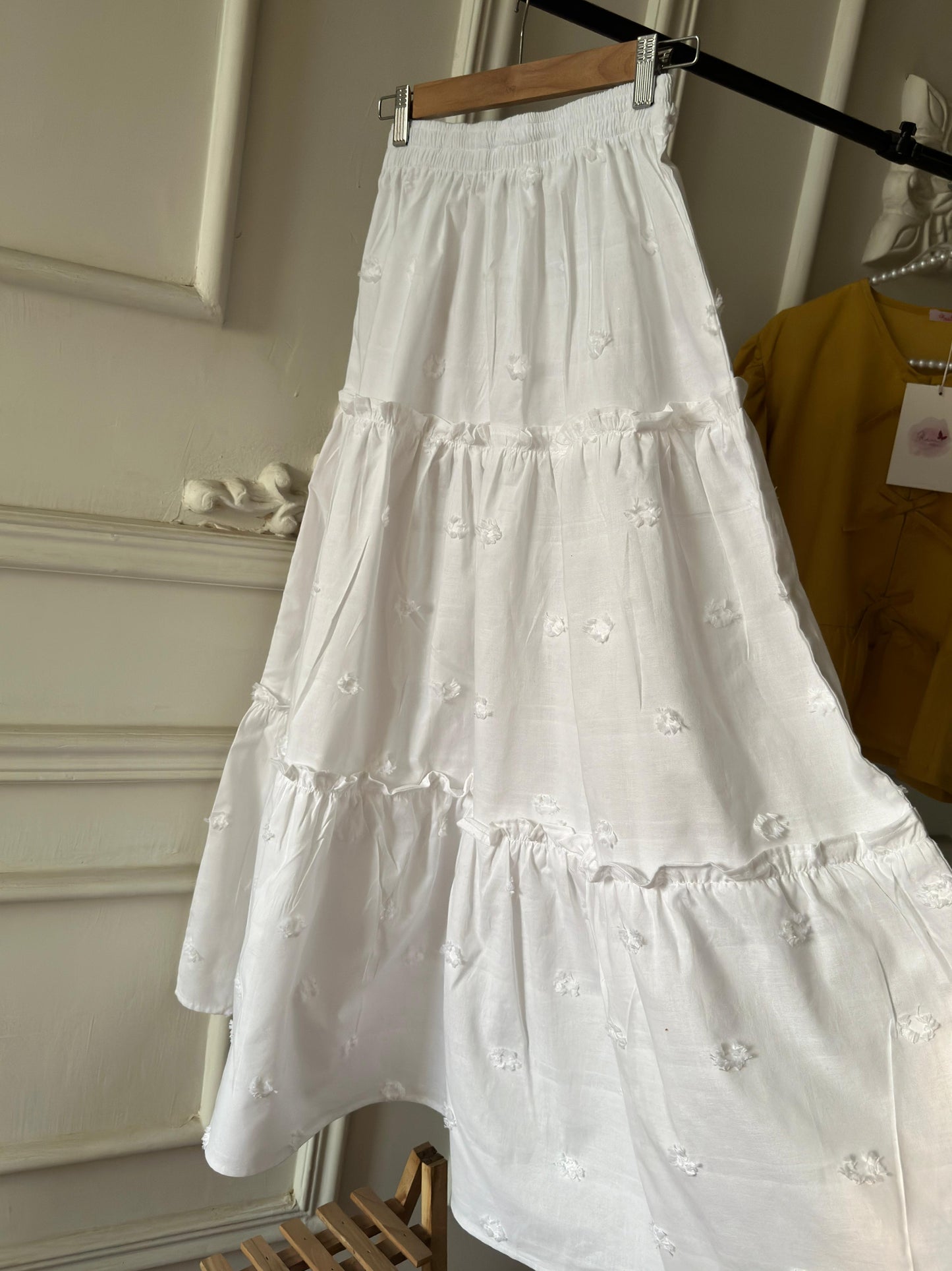 White 3 Tiered Skirt