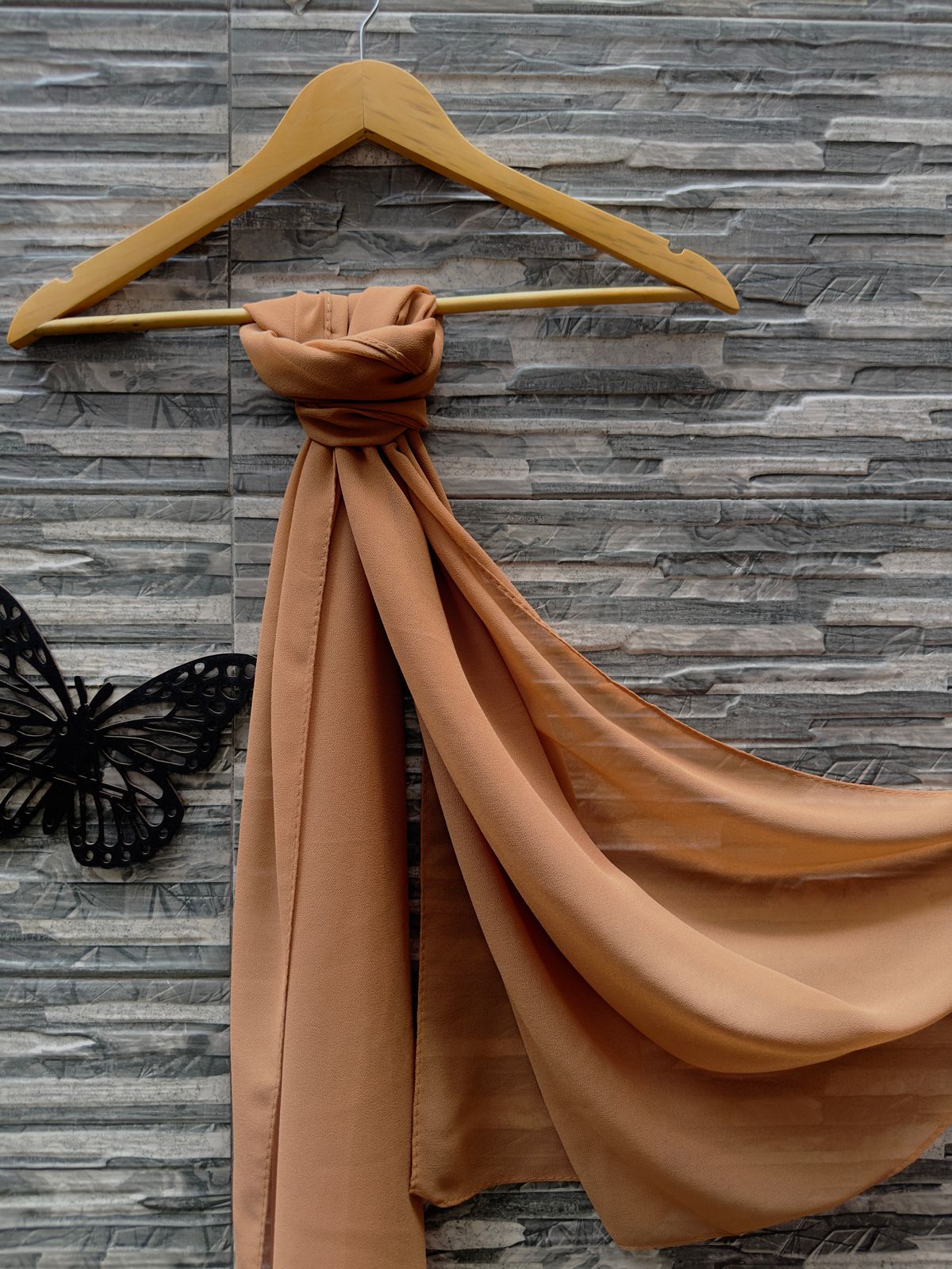 Tortilla Shade Viscose Chiffon Scarf