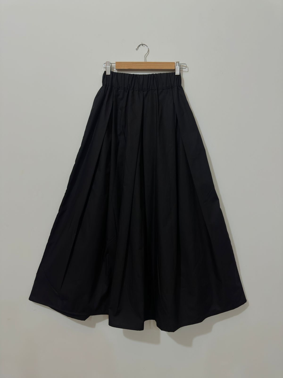 Black Net Top Black Box Plated Skirt