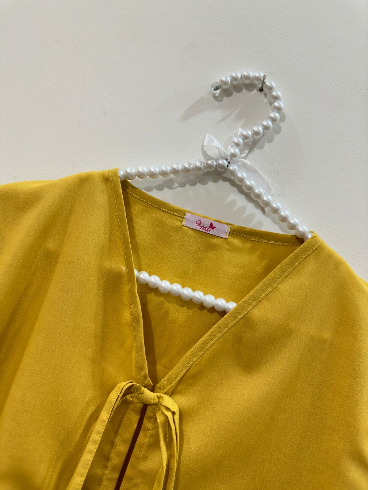 Mustard Top Mustard Box Plated Skirt