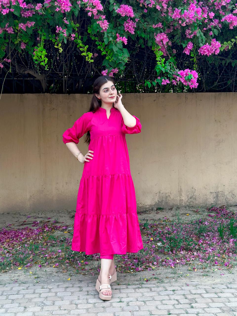 Shocking Pink Maxi