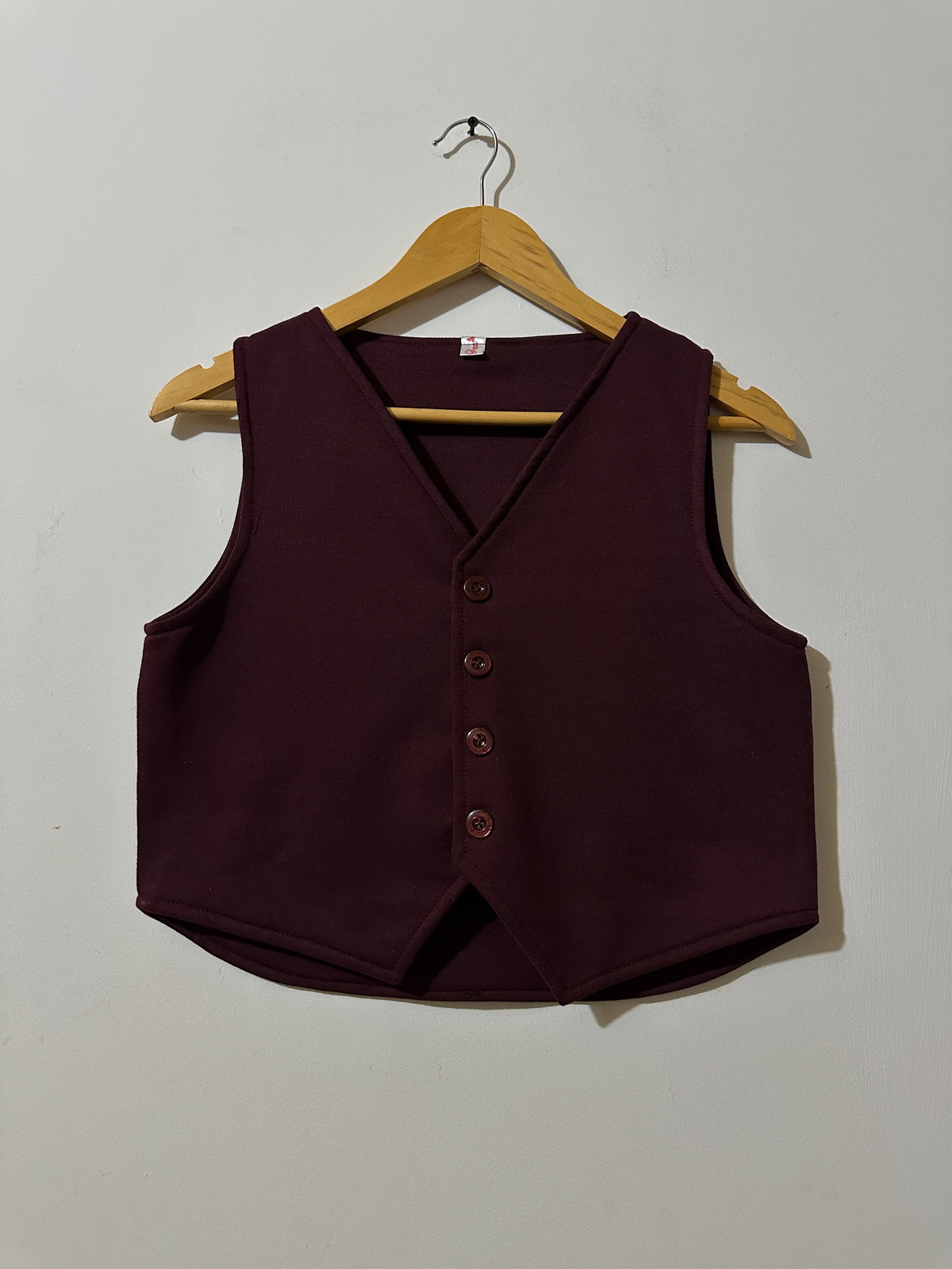 Maroon Vaist & Skirt Set