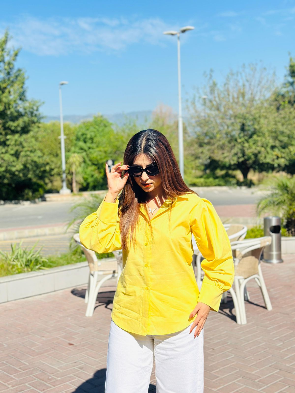 Yellow Button Down Shirt