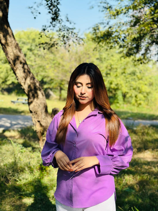 Lavender Button Down Shirt