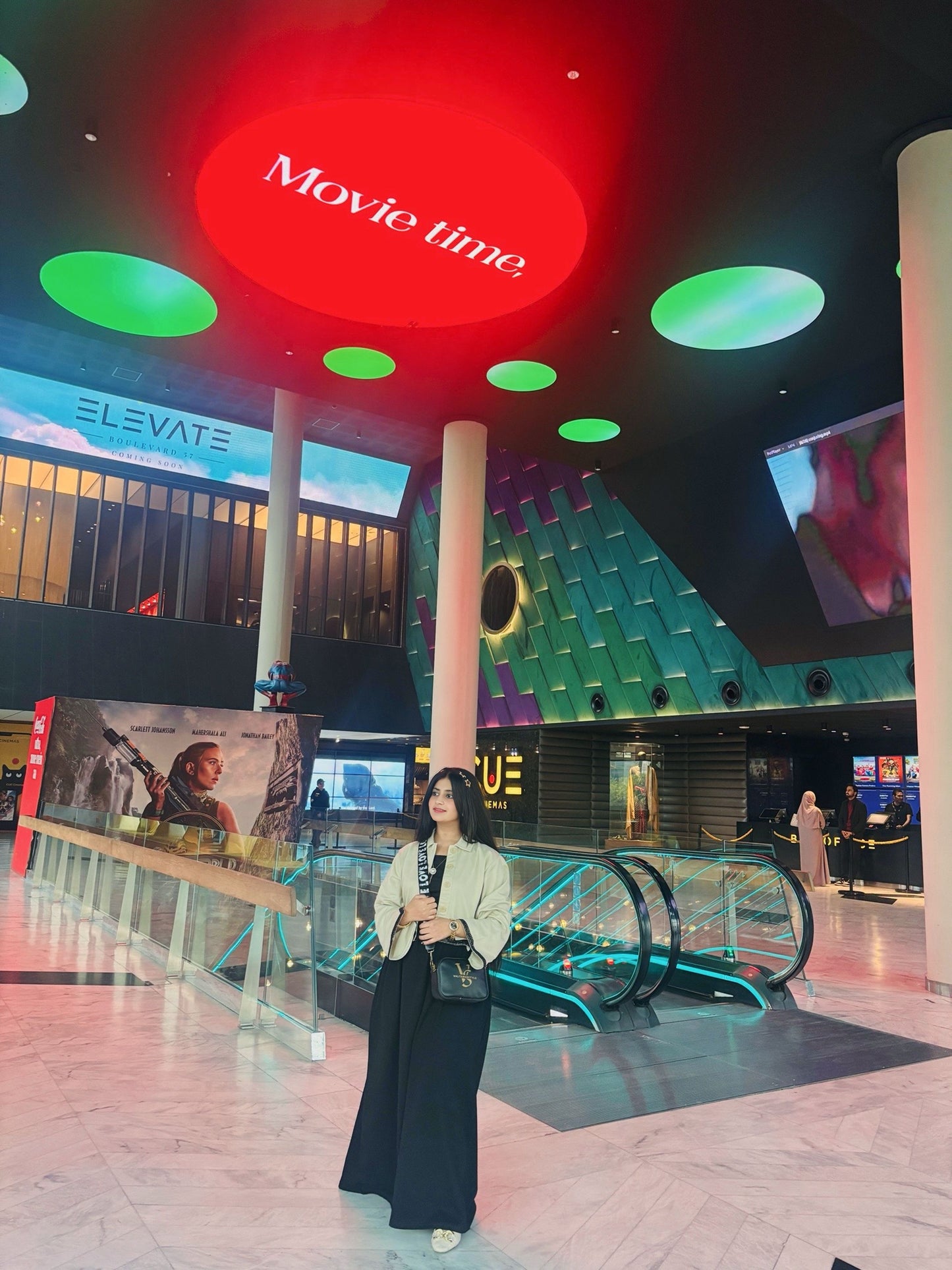 Black Skirt With Beige Coat