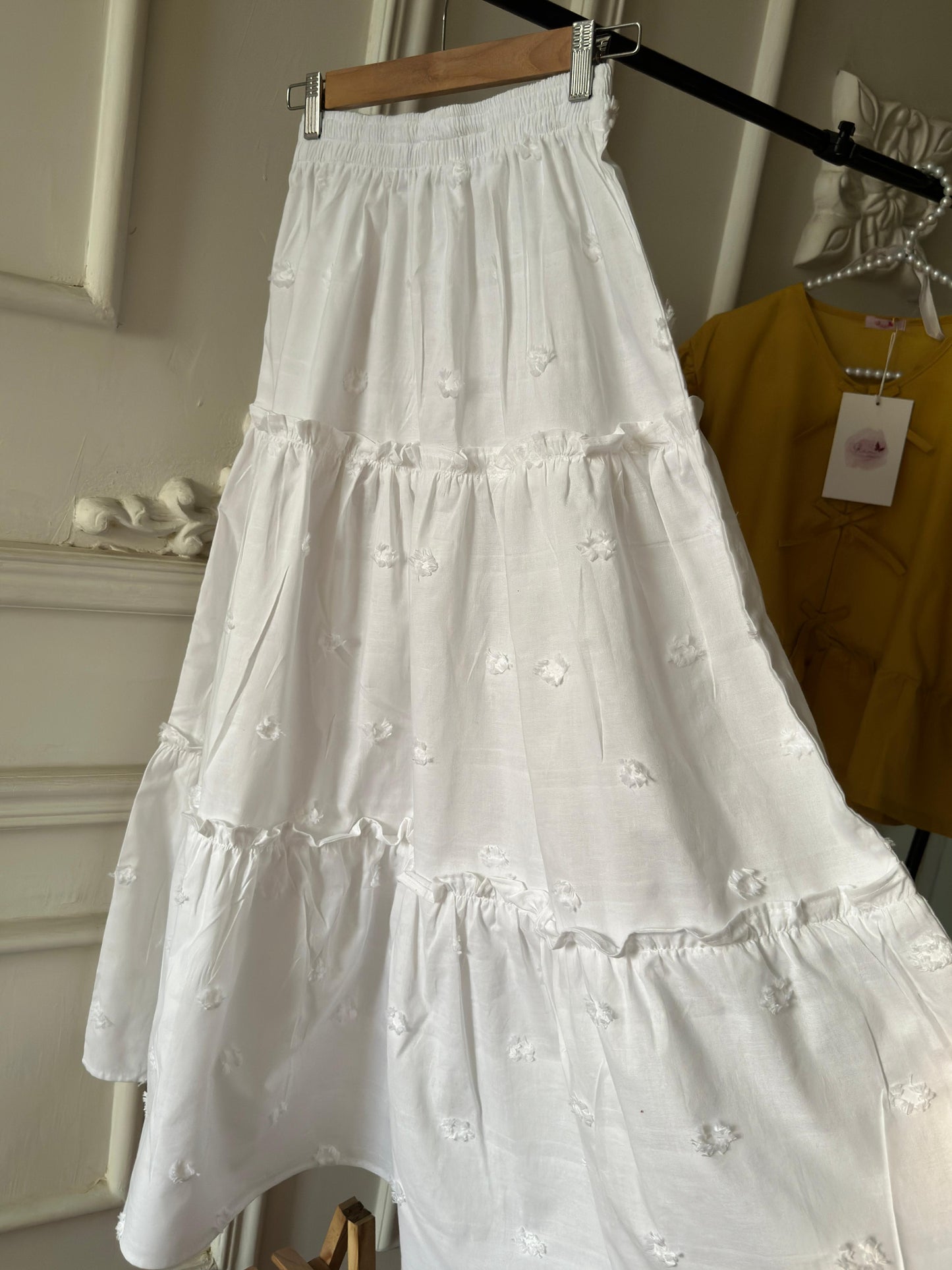 White 3 Tiered Skirt