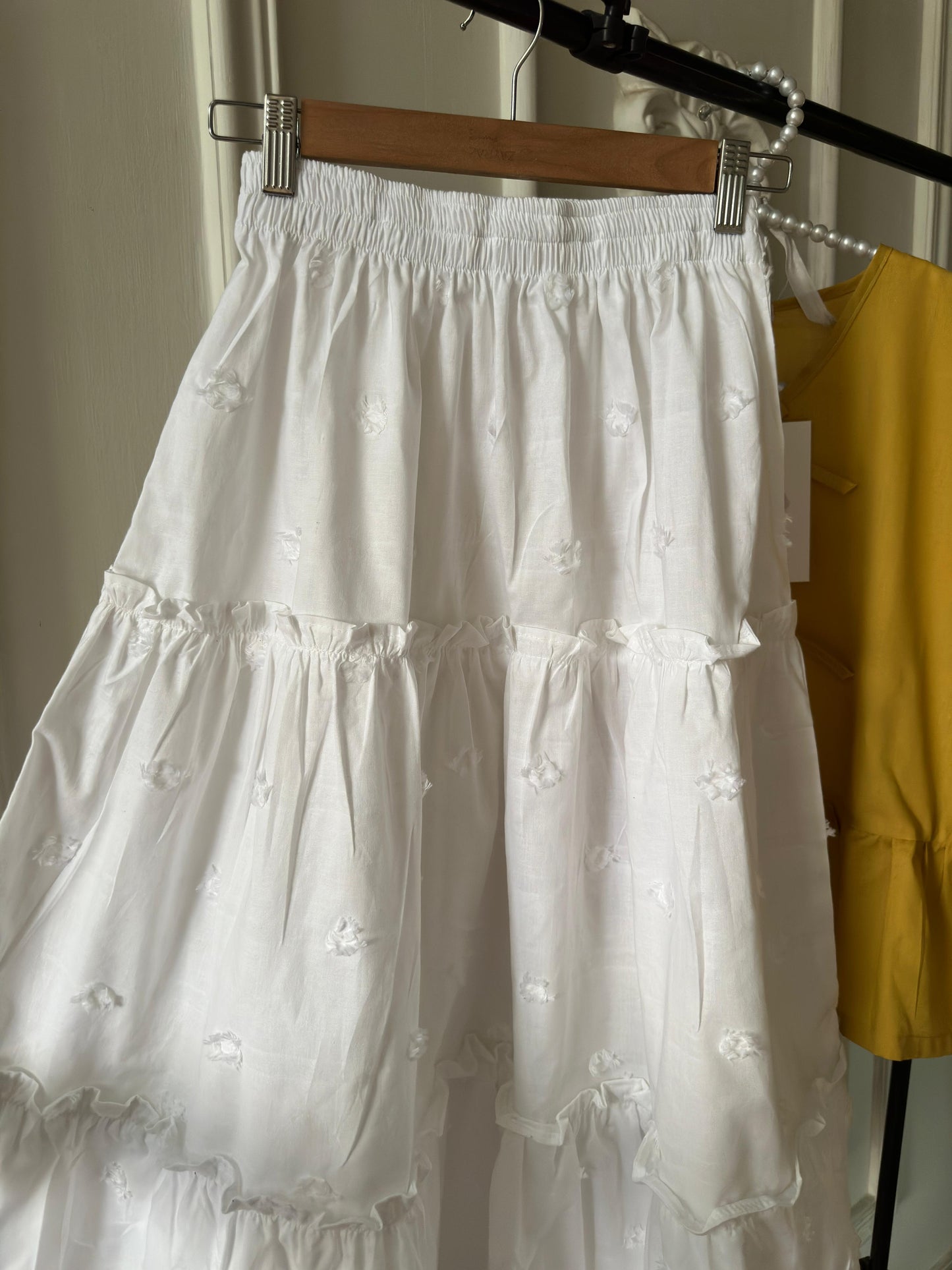 White 3 Tiered Skirt