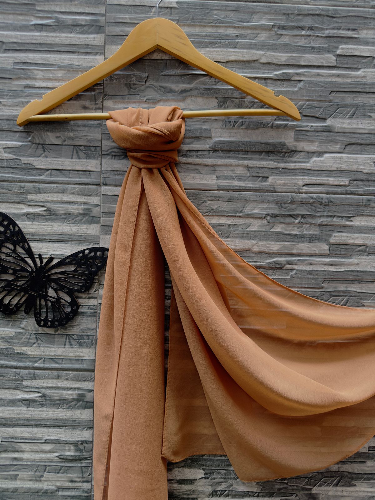 Tortilla Shade Viscose Chiffon Scarf