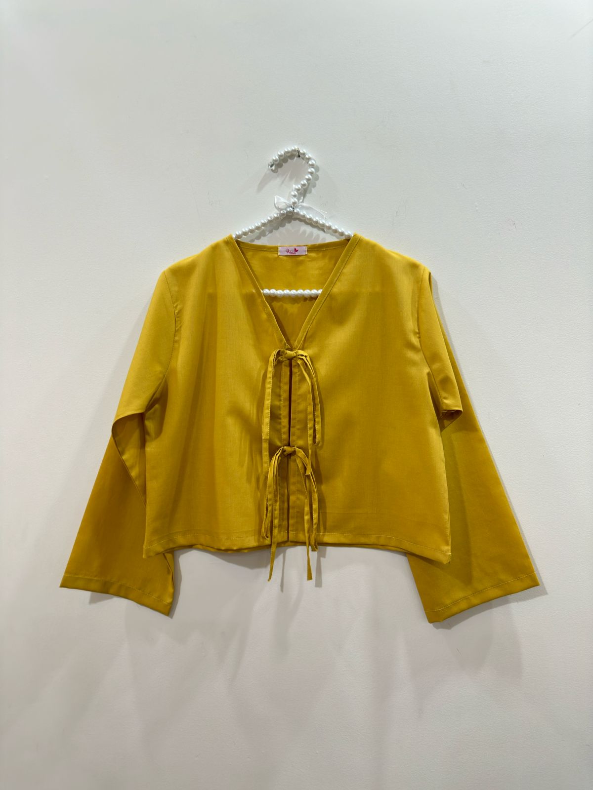 Mustard Top Mustard Box Plated Skirt
