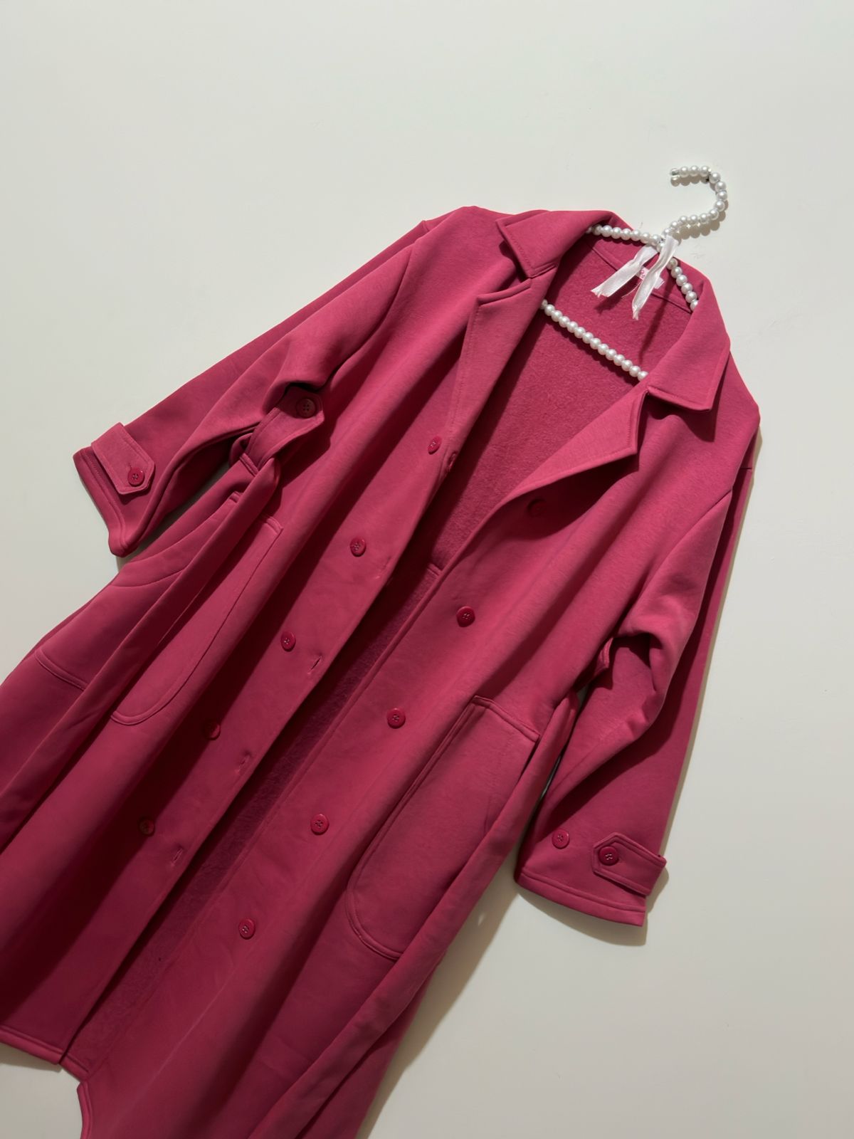 Hot Pink Long Coat