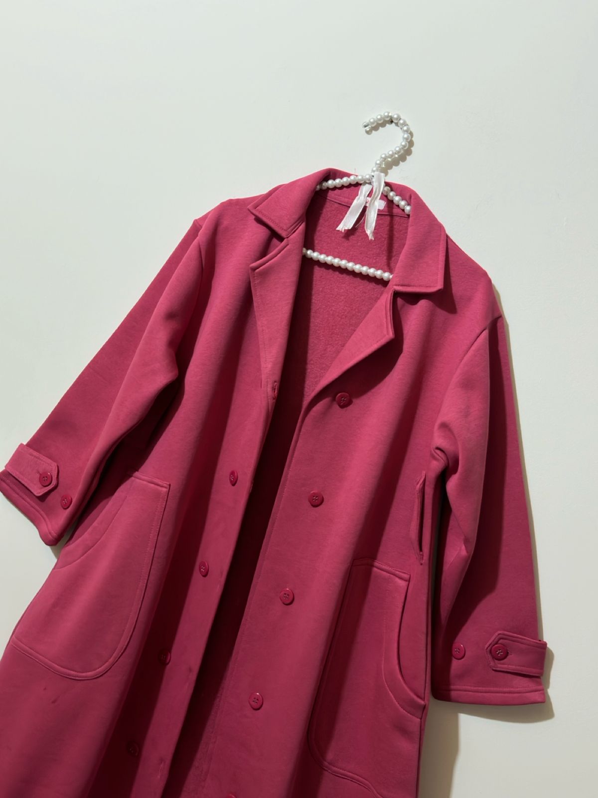 Hot Pink Long Coat