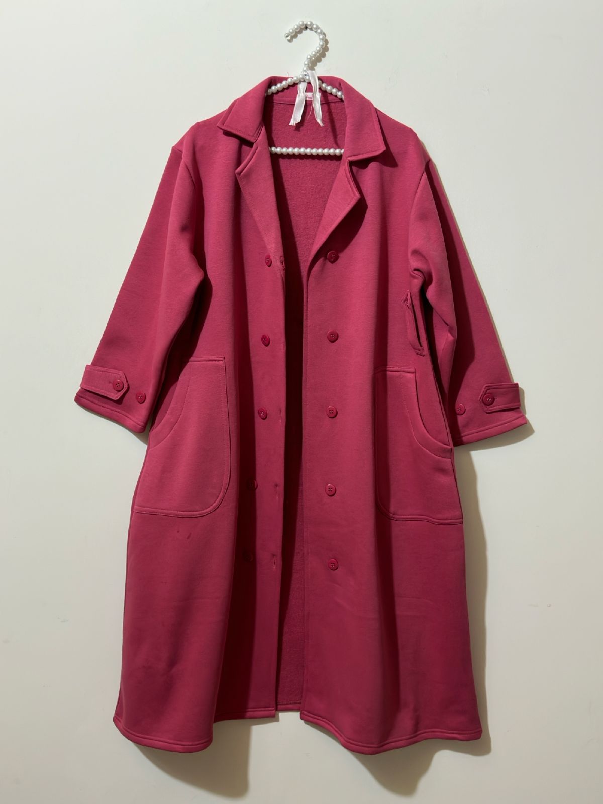 Hot Pink Long Coat