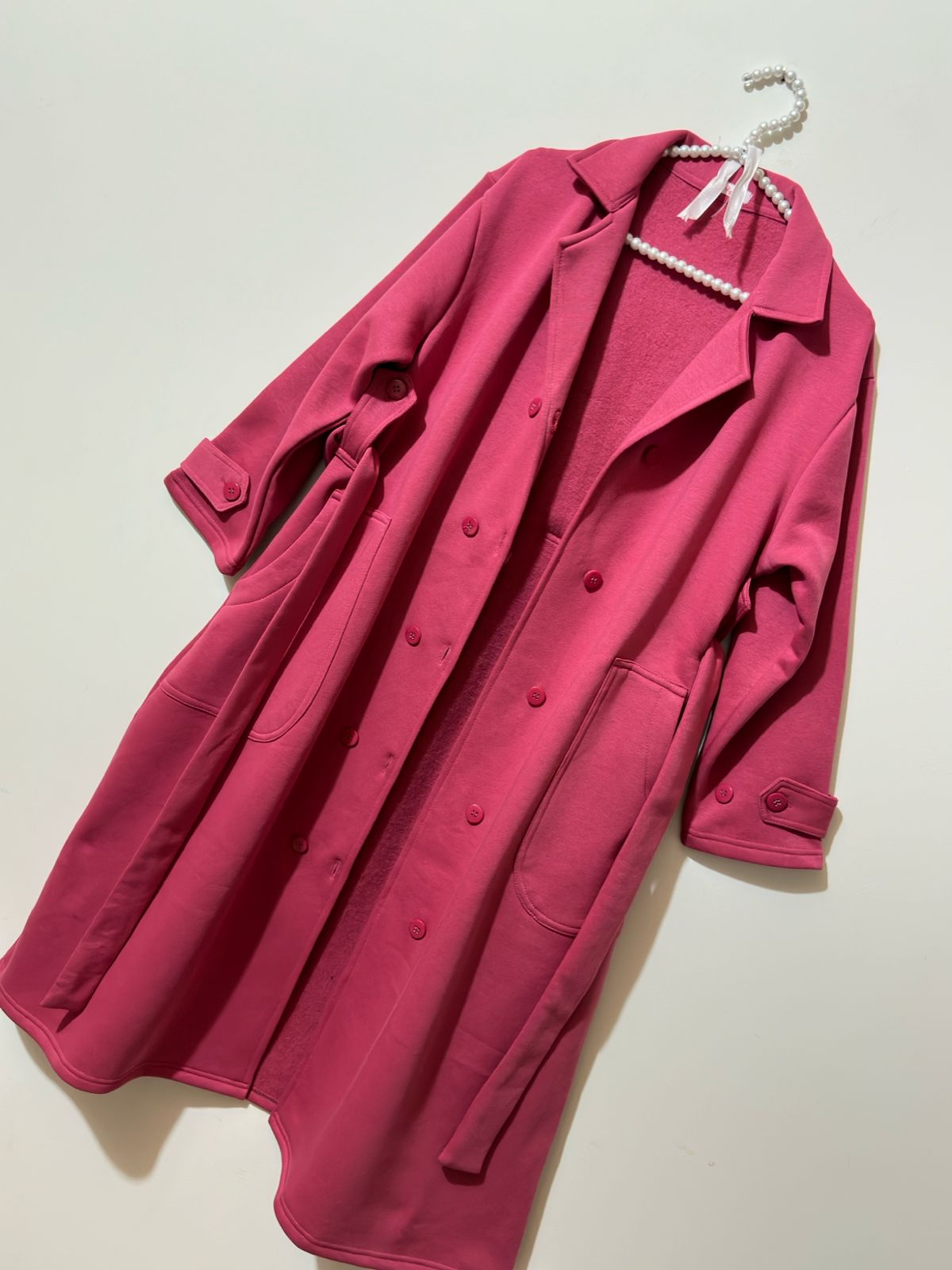 Hot Pink Long Coat