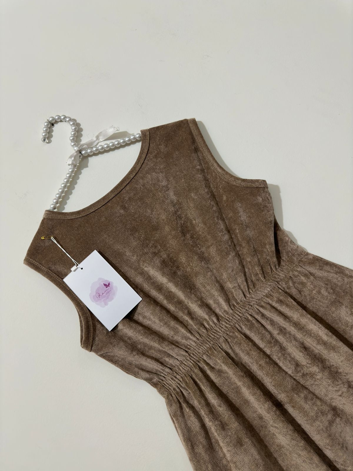 Brown Velvet Long Maxi & Jacket