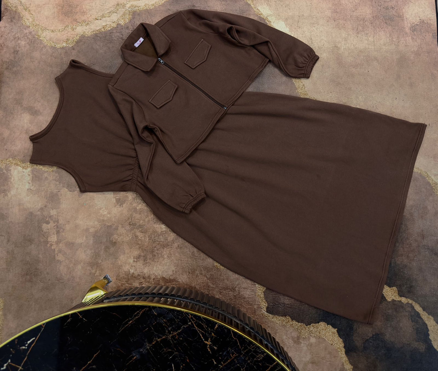 Brown Maxi & Jacket