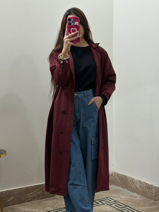 Maroon Long Coat