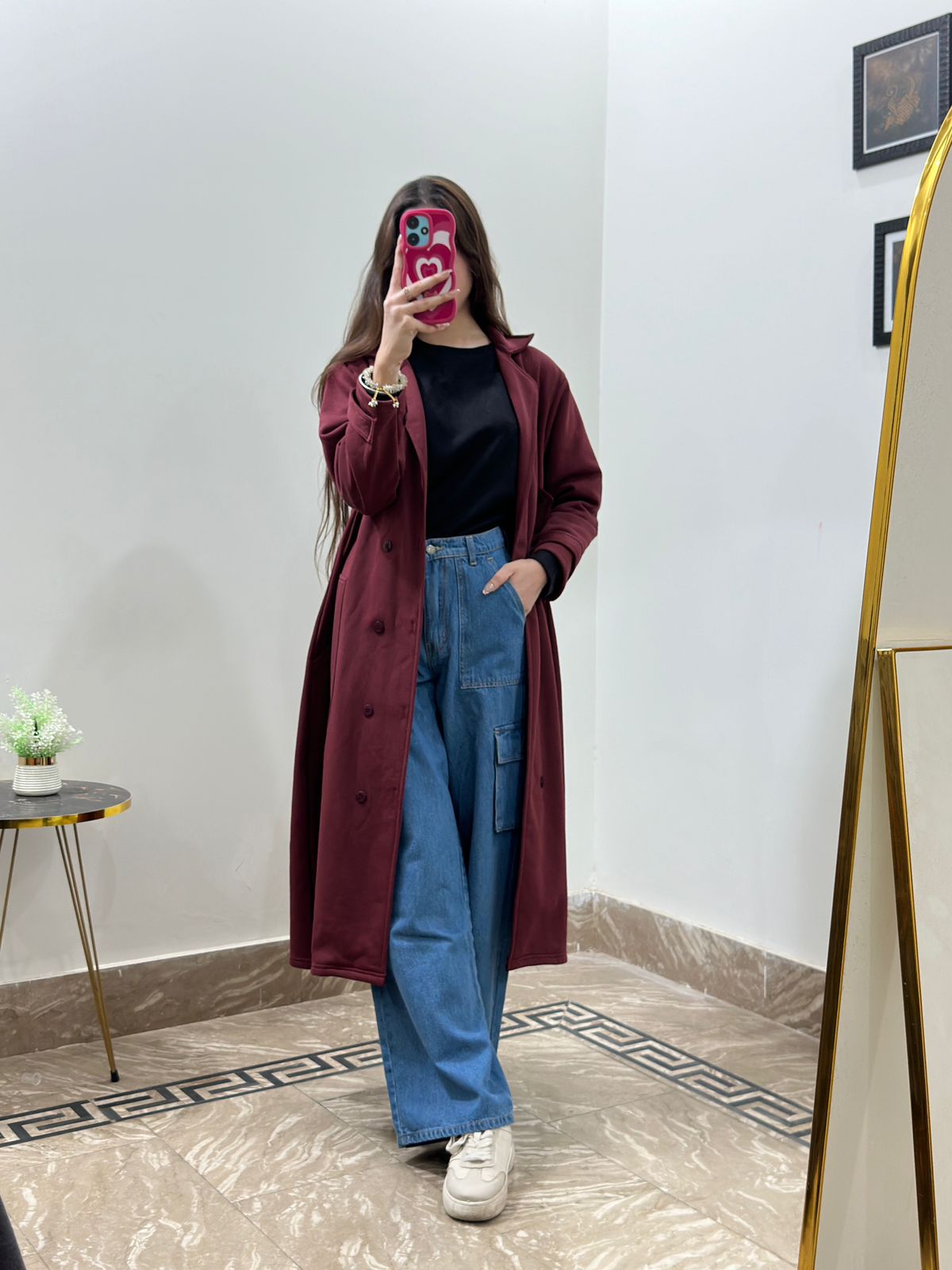 Maroon Long Coat