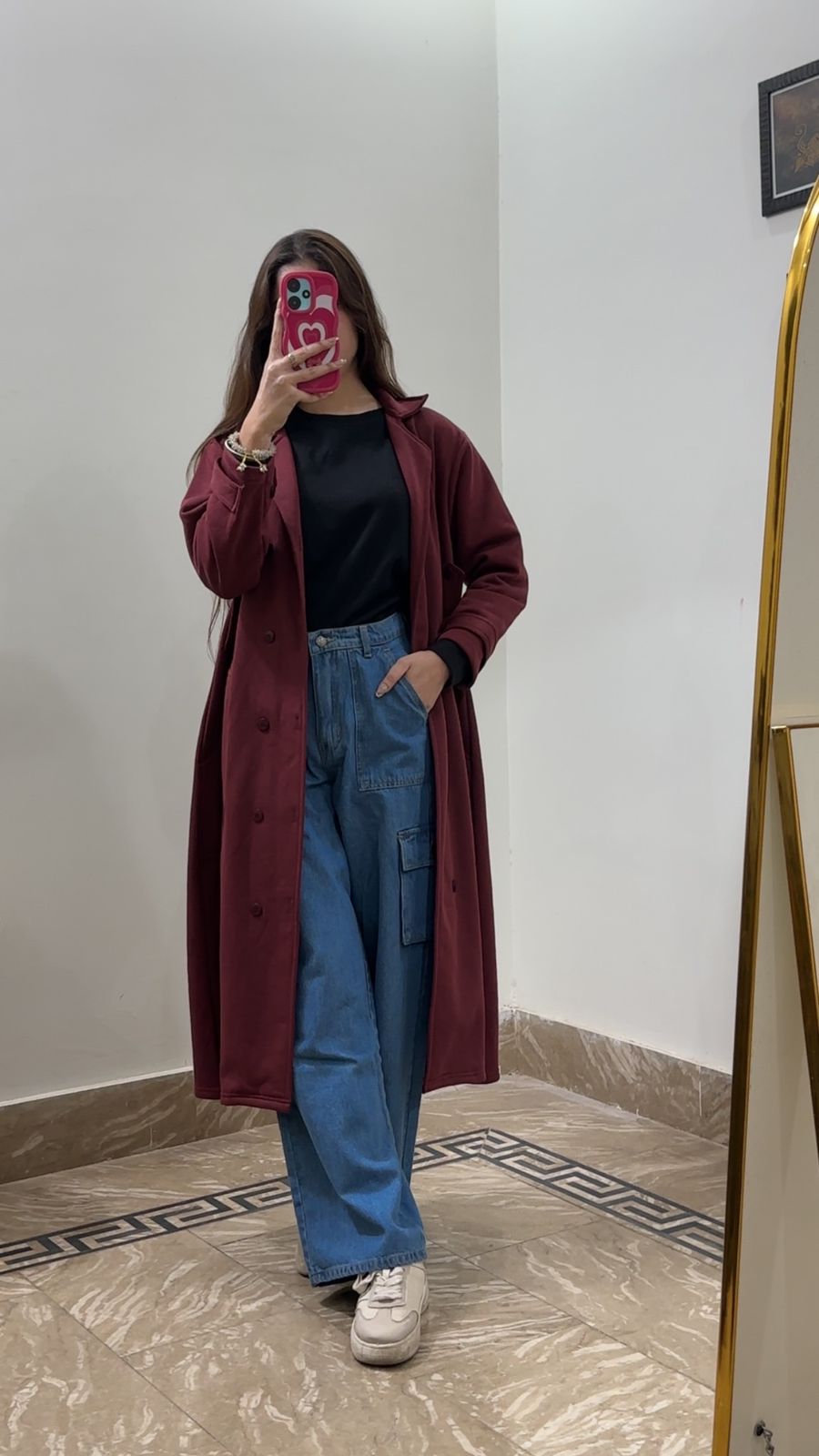 Maroon Long Coat