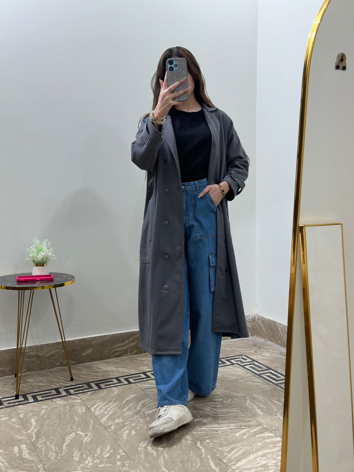 Stone Grey Long Coat
