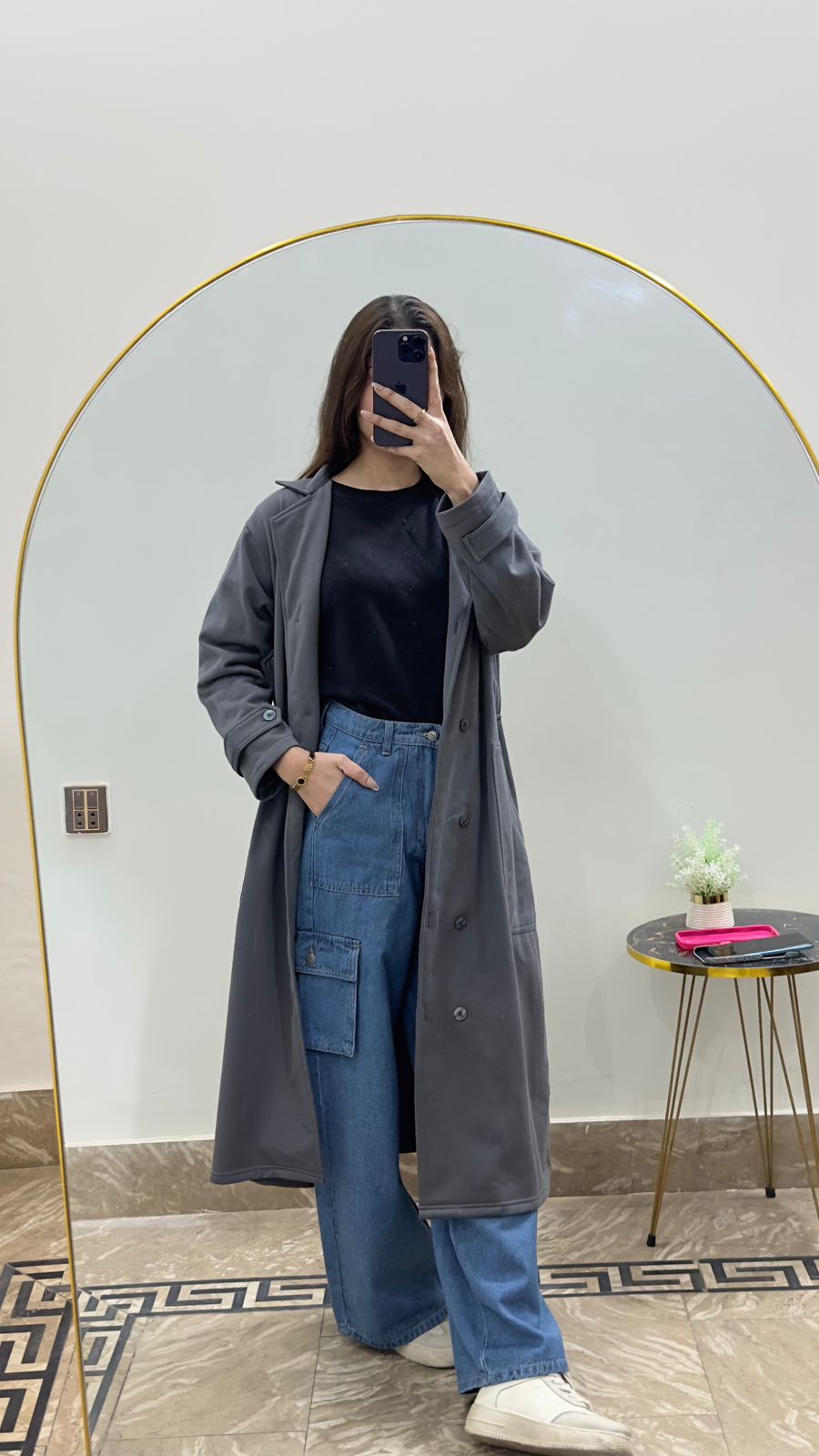 Stone Grey Long Coat