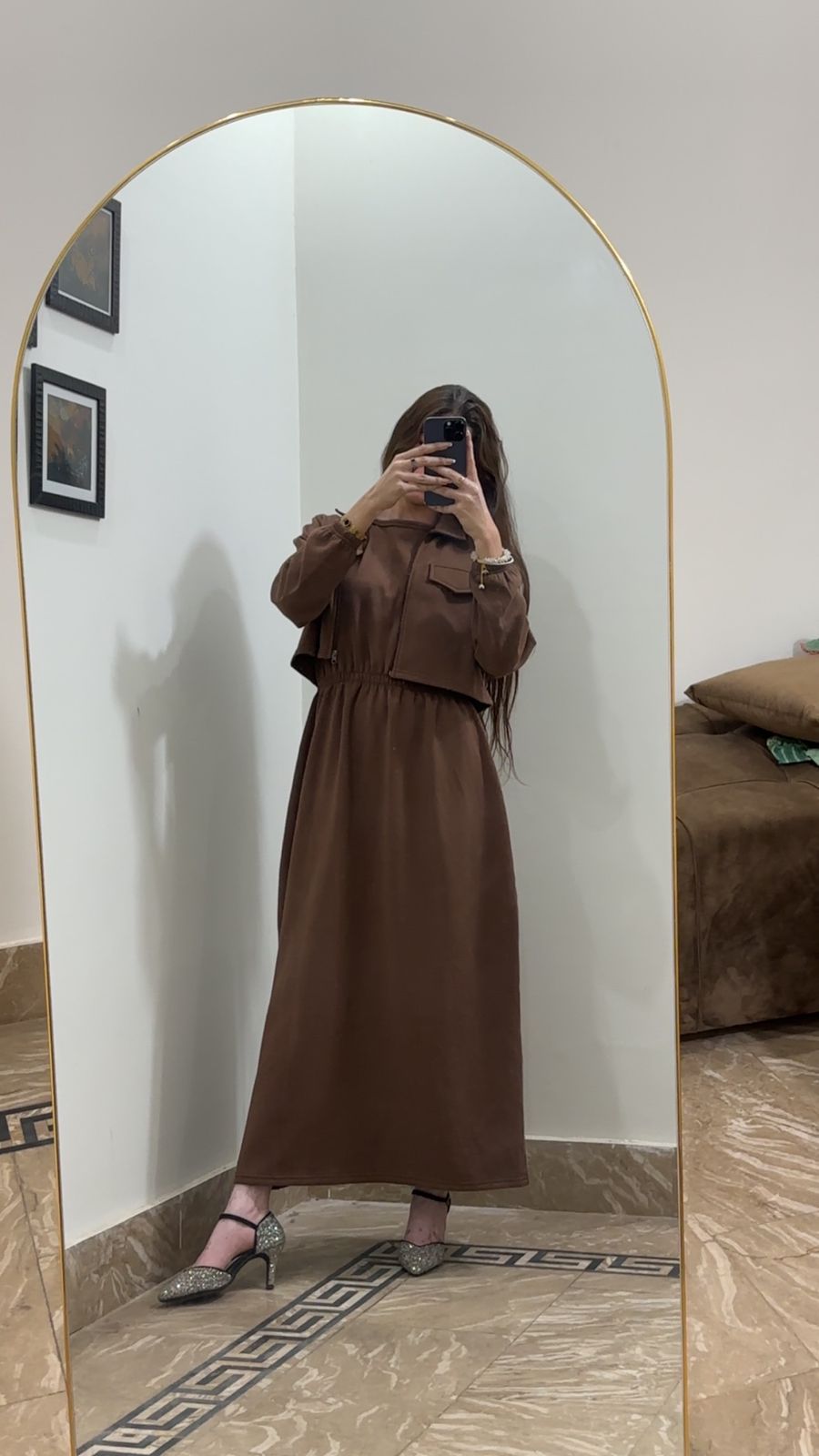 Brown Maxi & Jacket