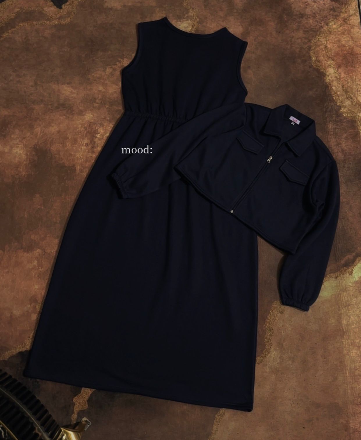 Navy Blue Maxi With Jacket