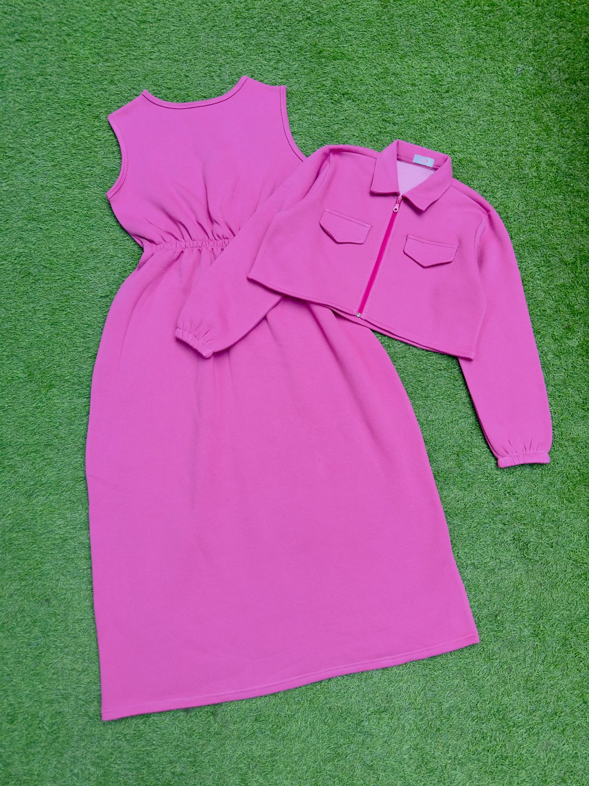 Pink Frock With Jacket