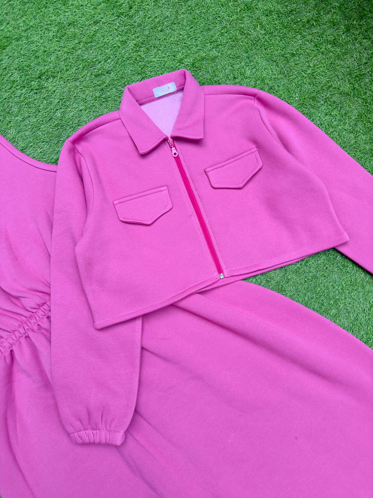 Pink Frock With Jacket