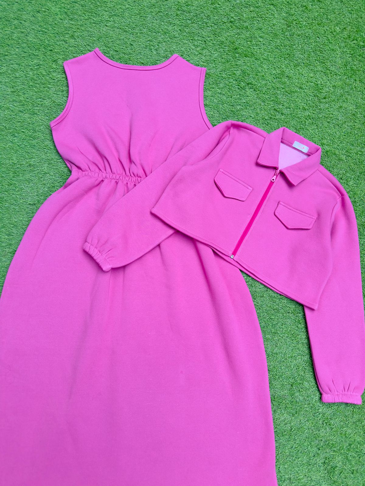 Pink Frock With Jacket