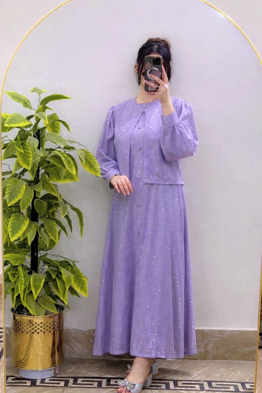 Lavender Moonlight Maxi With Jacket