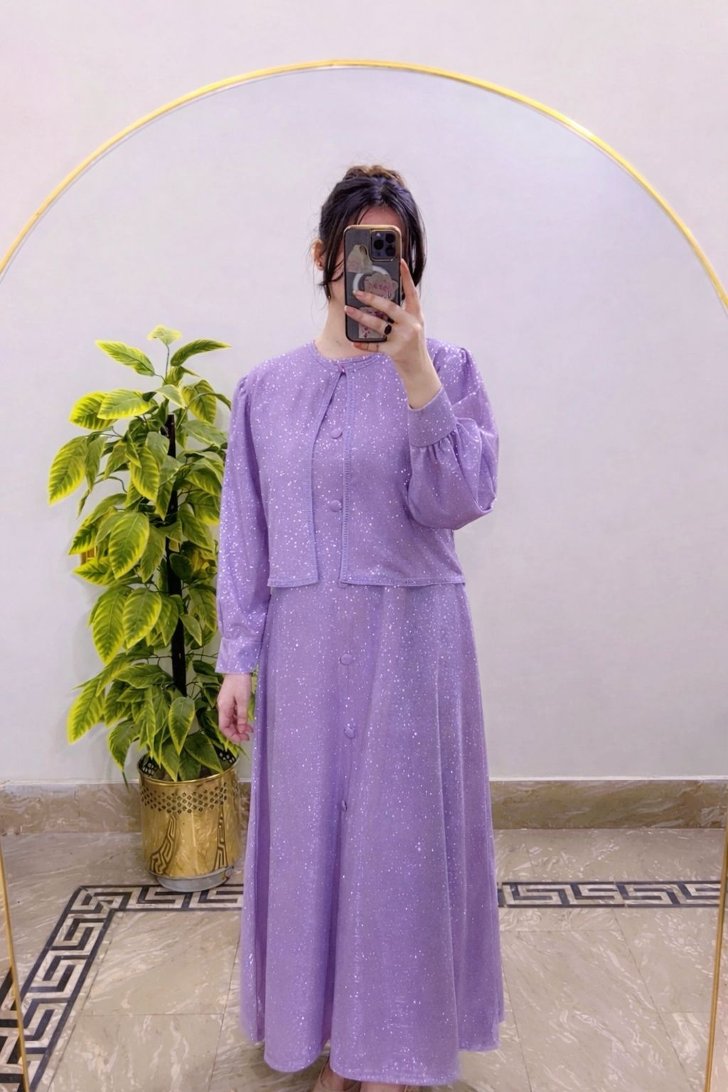 Lavender Moonlight Maxi With Jacket