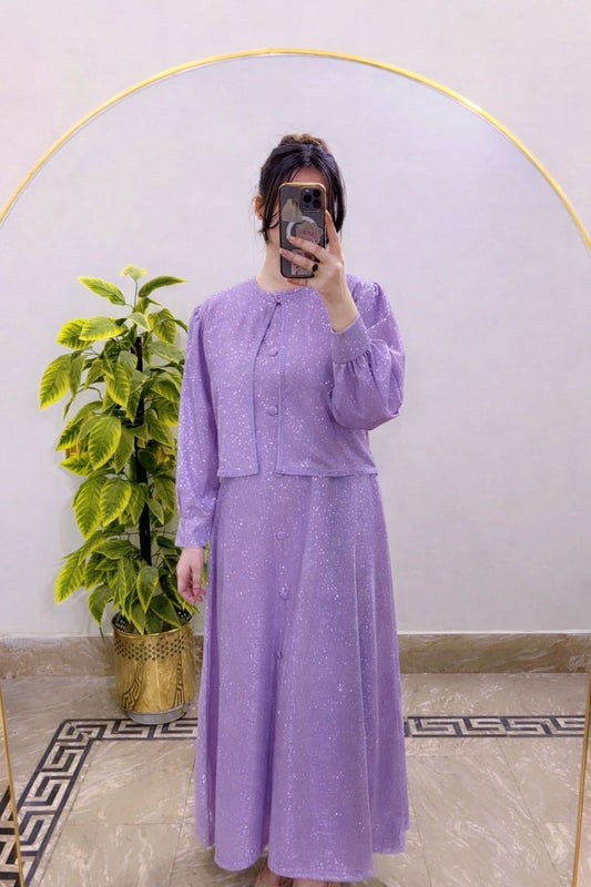 Lavender Moonlight Maxi With Jacket