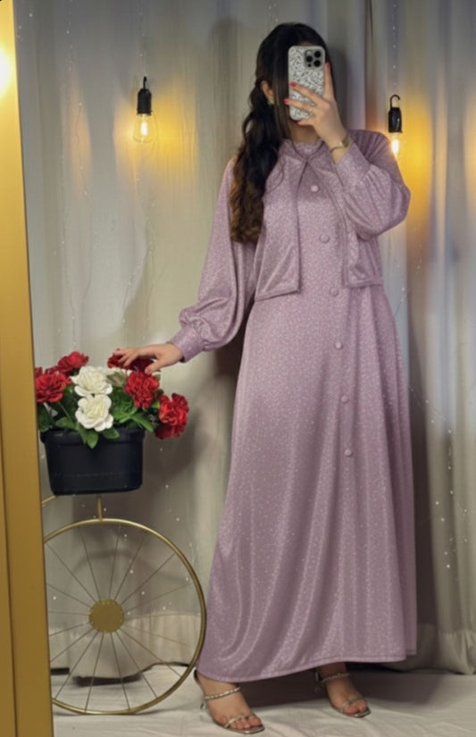 Lilac Moonlight Maxi with Jacket