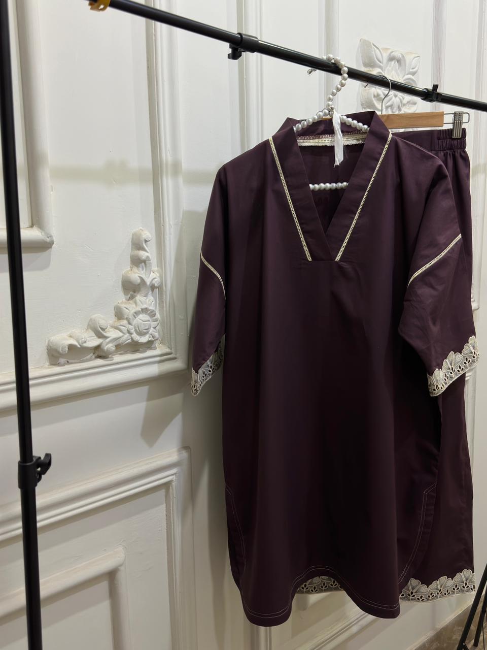 Dark Purple Co-ord Set