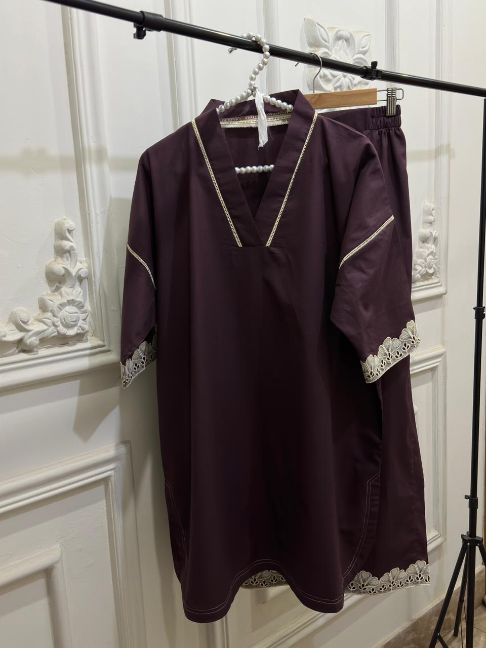 Dark Purple Co-ord Set