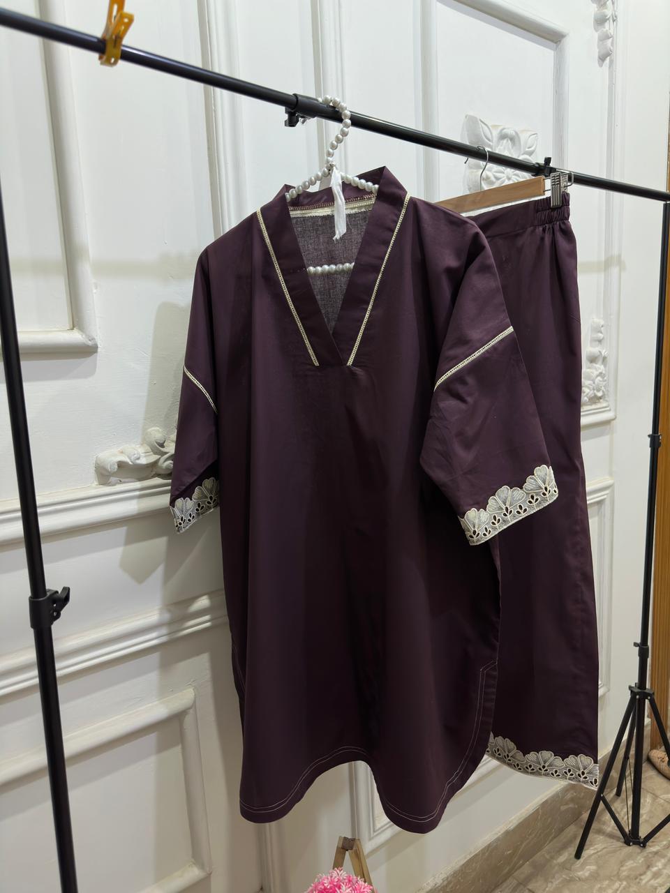 Dark Purple Co-ord Set
