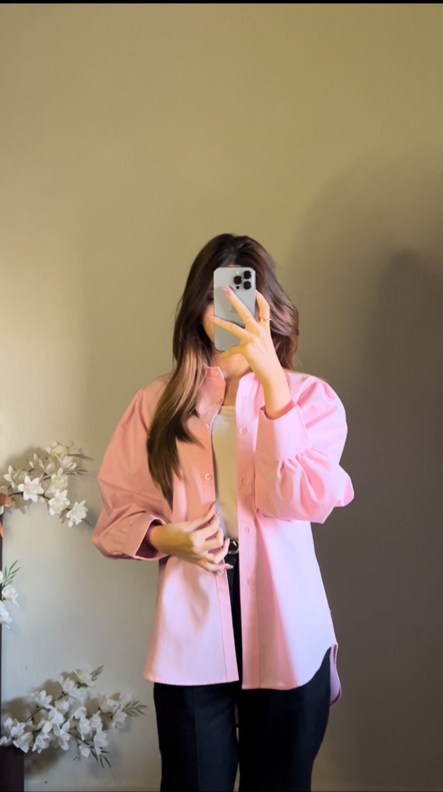 Baby Pink Button Down Shirt