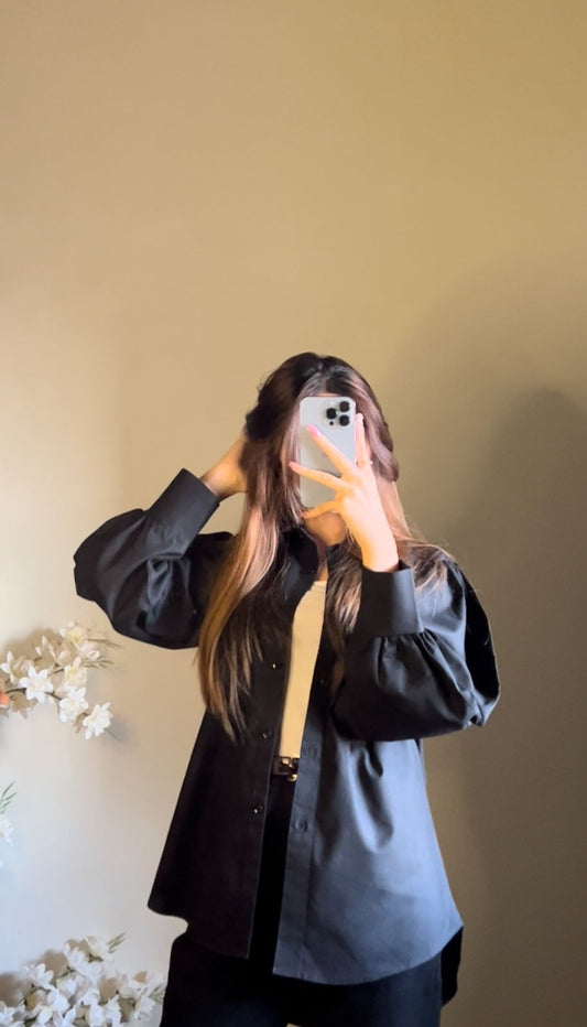Black Button Down Shirt