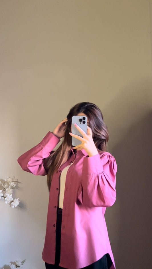 Burgandy Button Down Shirt
