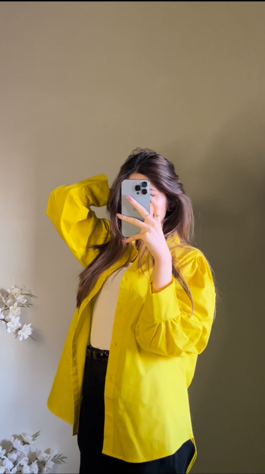 Yellow Button Down Shirt