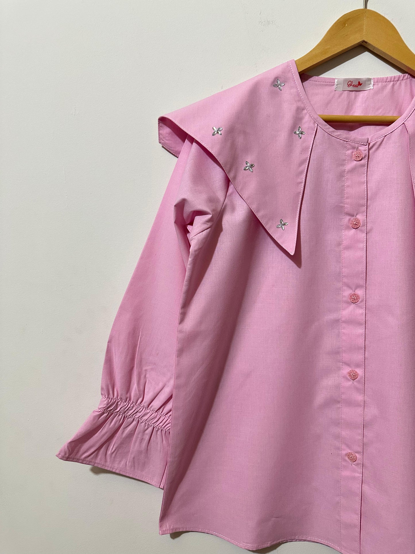 Summer Baby Pink Ruffled Top & White Tiered Skirt