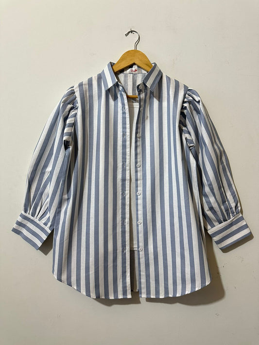 Sky Lining Button-Down Shirt