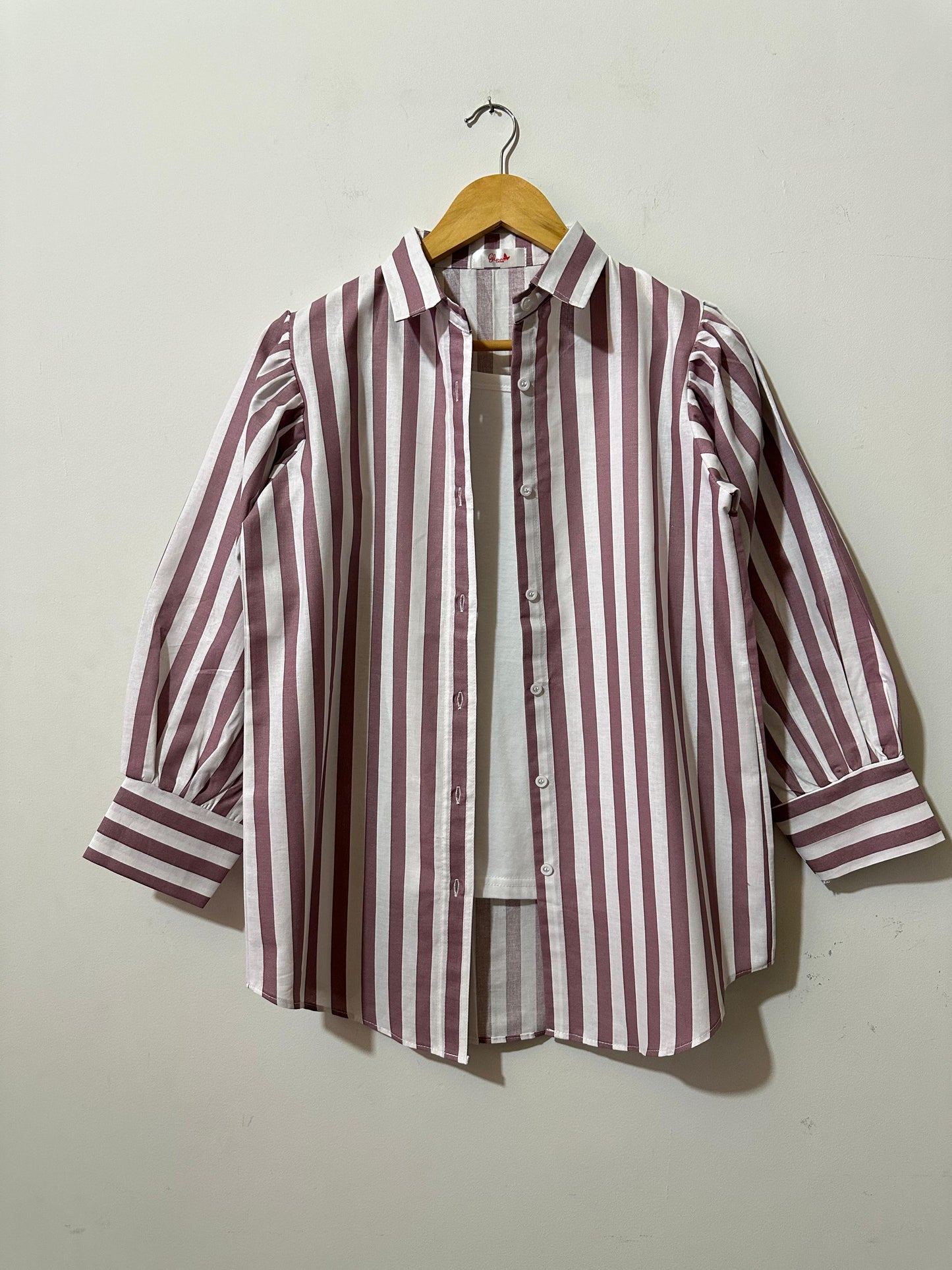 Red Lining Button-Down Shirt