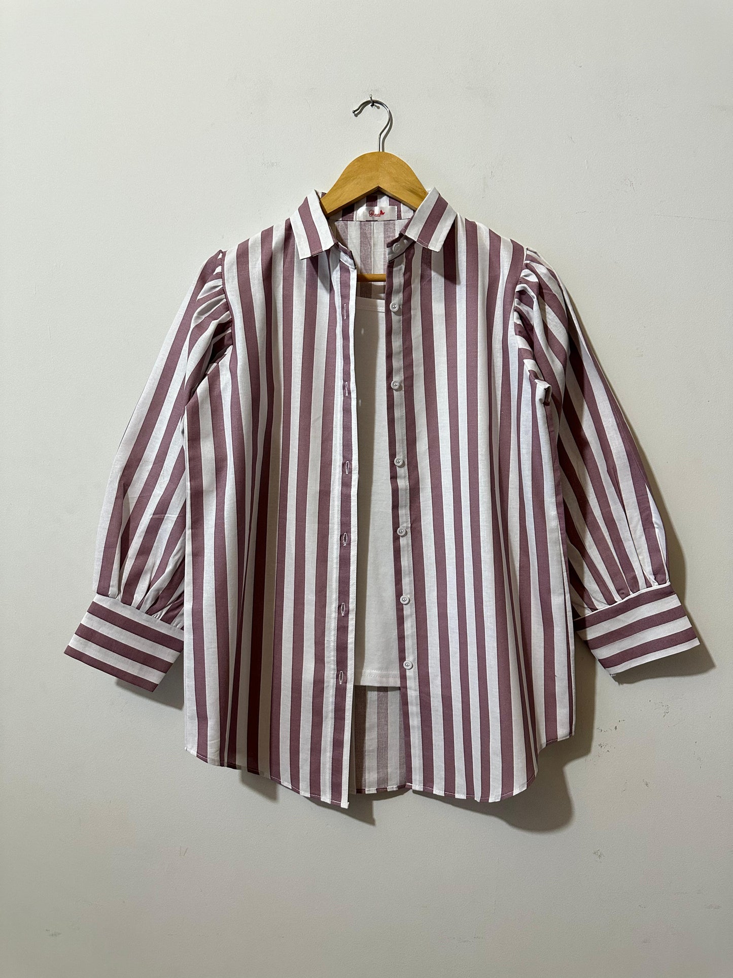 Red Lining Button-Down Shirt
