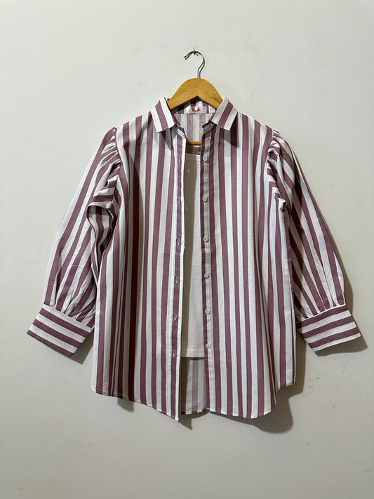 Red Lining Button-Down Shirt