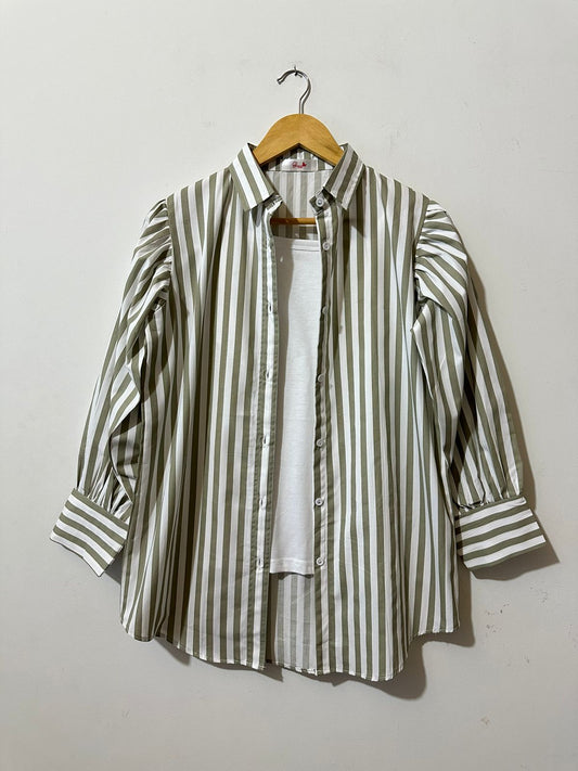 Pichtachio Lining Button-down shirt
