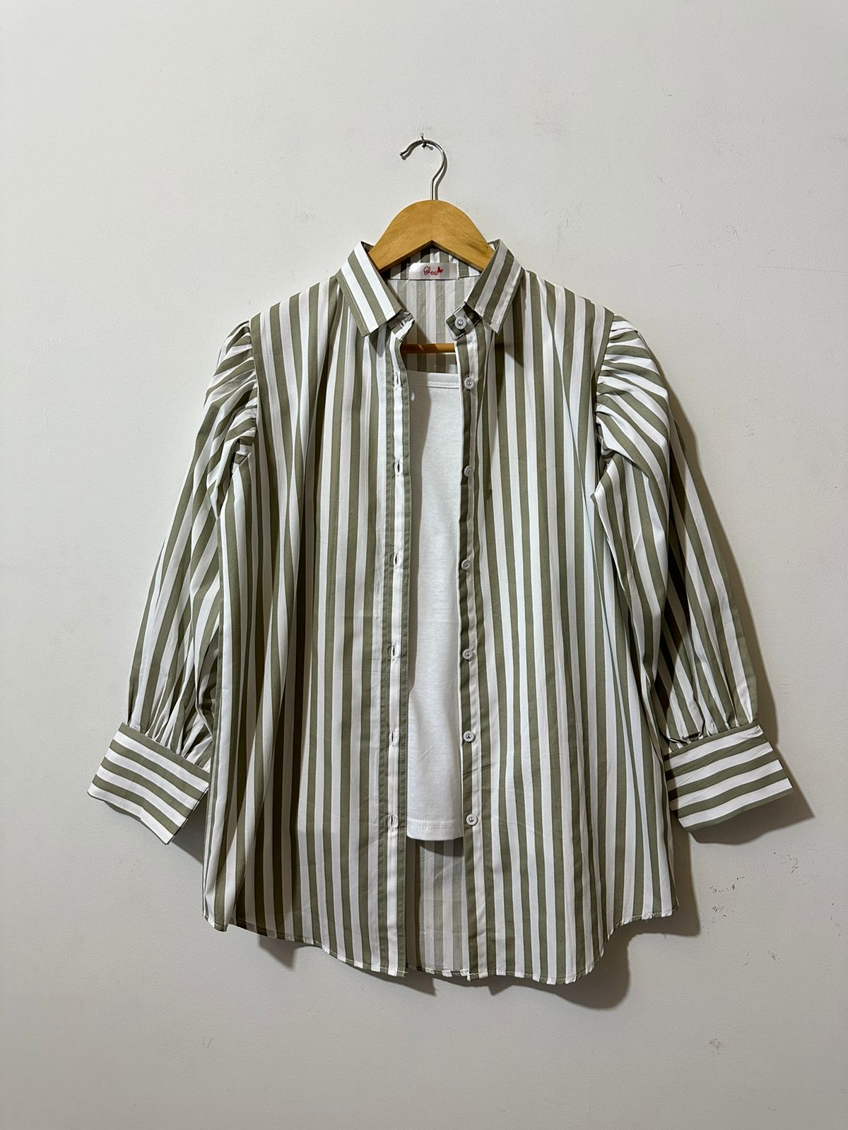 Pichtachio Lining Button-down shirt