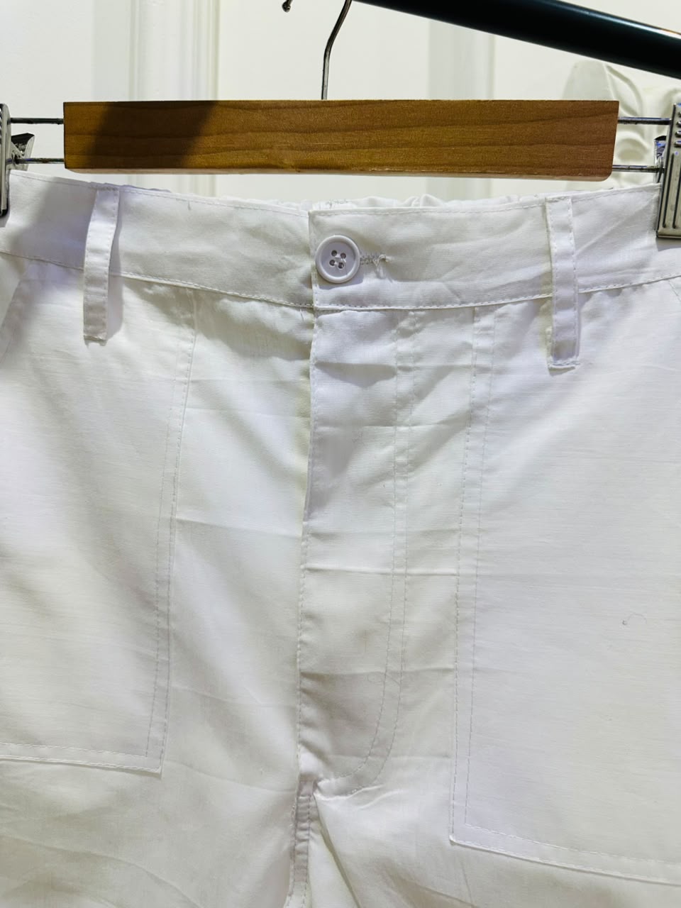White Wide Leg Pants