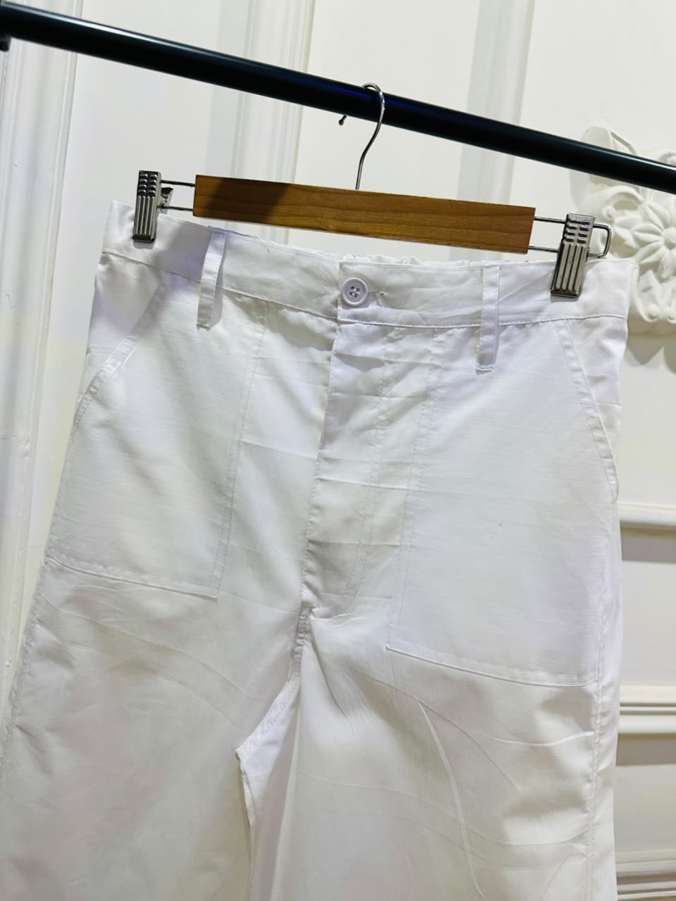 White Wide Leg Pants