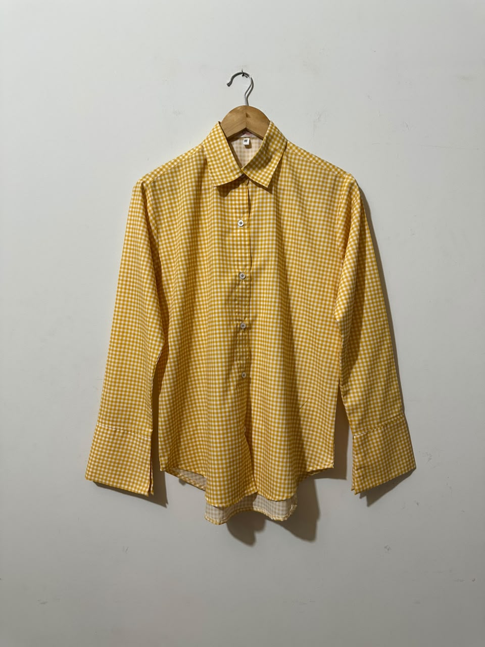 Summer Corset Yellow Checked Shirt